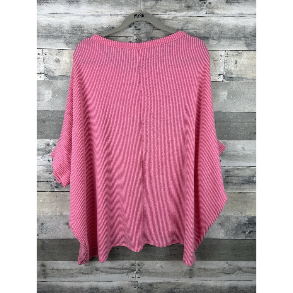 Andree By Unit 1X Pink 3/4 Sleeve Sweater